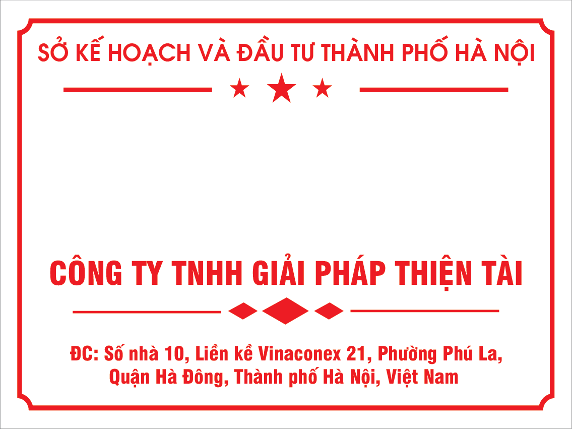 [BH-Mica-Mẫu 1] In bảng hiệu công ty, bảng hộ kinh doanh bền, đẹp